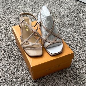 Unisa Women's Beige Strappy Heels